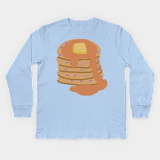 Blueberry Buttered Pancakes Kids Long Sleeve T-Shirt